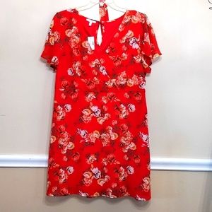 Maurices Floral Wrap Skater Dress